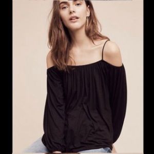 Anthropologie Taven Open Shoulder Top by Bailey 44